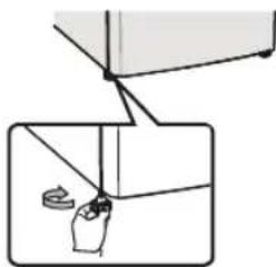 SAMSUNG RR21J2147S8 - LEVELING THE REFRIGERATOR - 1