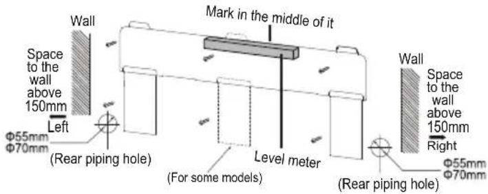 SAMSUNG AR24CRHGAWK - Install wall-mounting frame - 1