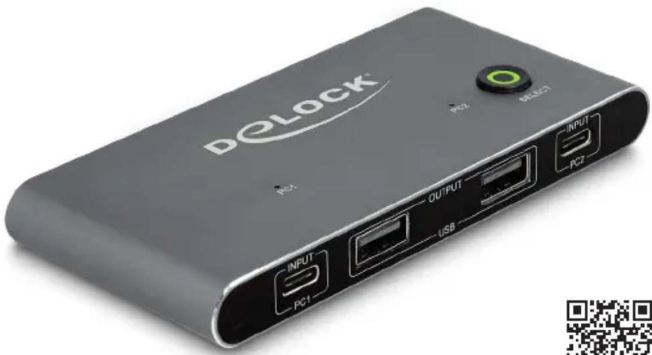 DeLOCK 11485 - USB-C™ KVM Switch to HDMI and DisplayPort with USB 2.0 - 1
