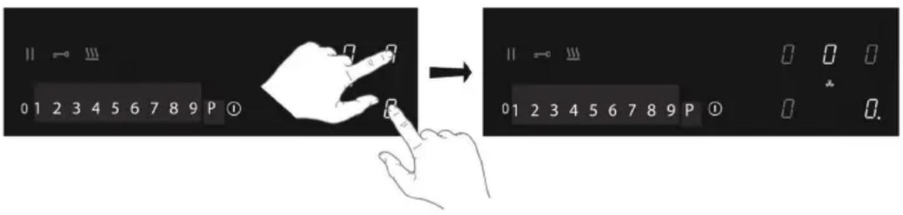 Airforce Visio Plus - Desconexión de las zonas de cocción conectadas con la función puente - 1
