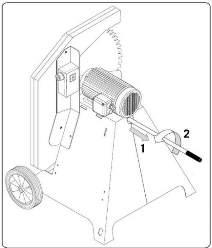 SCHEPPACH Wox d 700 - Montering av trekkvogn - 1
