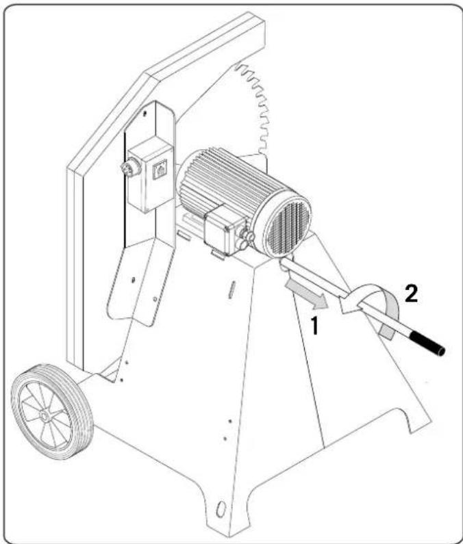 SCHEPPACH Wox d 700 - Traktorin liittäminen - 1