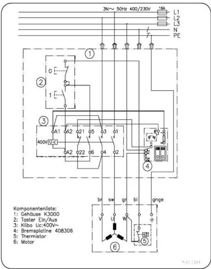 SCHEPPACH Wox d 700 - Elektrodiagram 380-420V wox d700 / wox d700s - 2