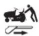 Honda HF 2417 K5 - LEVER TO RELEASE THE HYDROSTATIC TRANSMISSION - 2