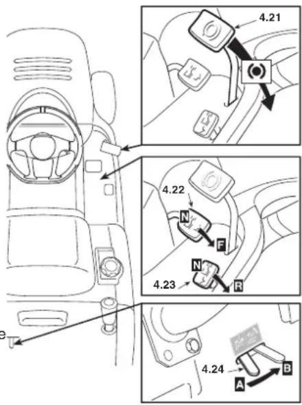Honda HF 2417 K5 - PEDAL MARCHA ATRÁS - 1
