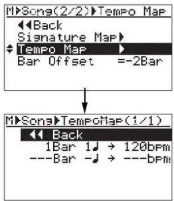 FOSTEX MR-8mkII - テンポテTempo Map）の設定の設定 - 3