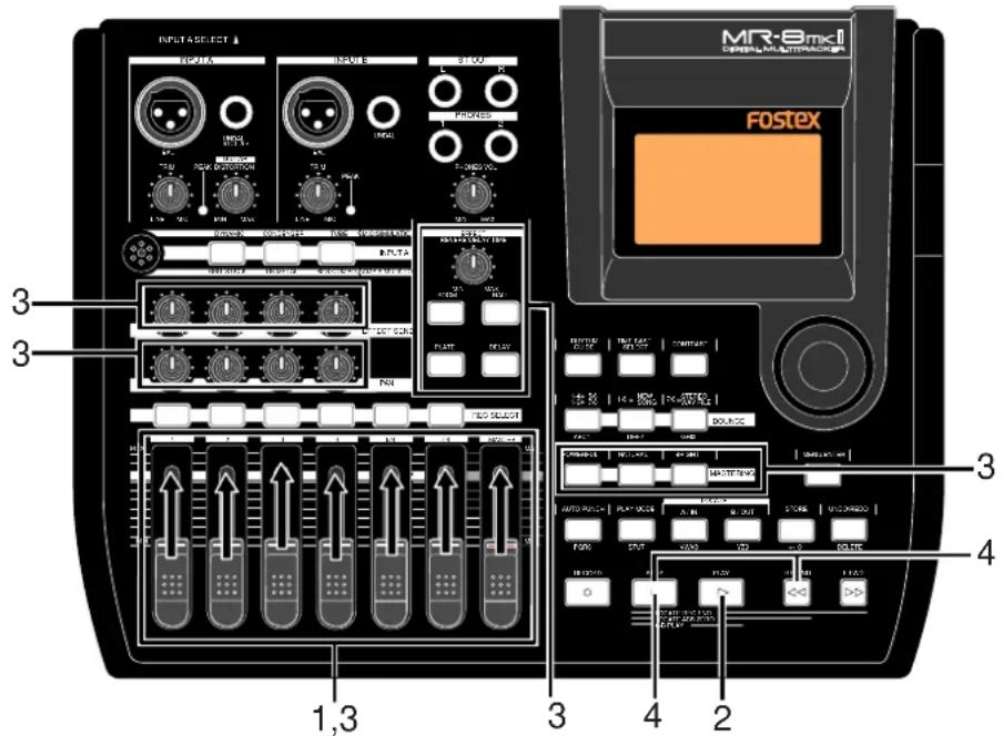 FOSTEX MR-8mkII - バウンスのリハーサル - 1
