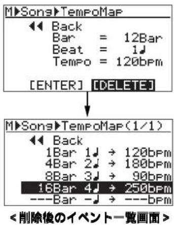FOSTEX MR-8mkII - テンポテTempo Map）の設定の設定 - 16