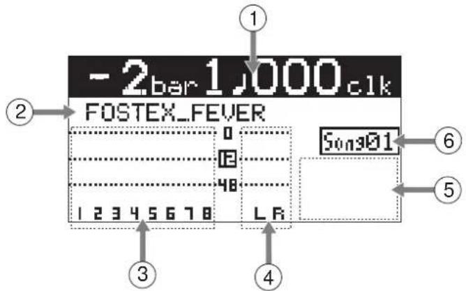 FOSTEX MR-8mkII - Home 画面 - 1