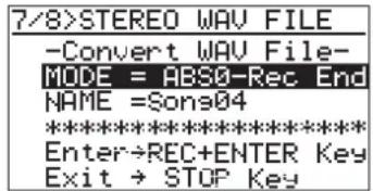 FOSTEX MR-8mkII - WAV ファイルの変換手順 - 1