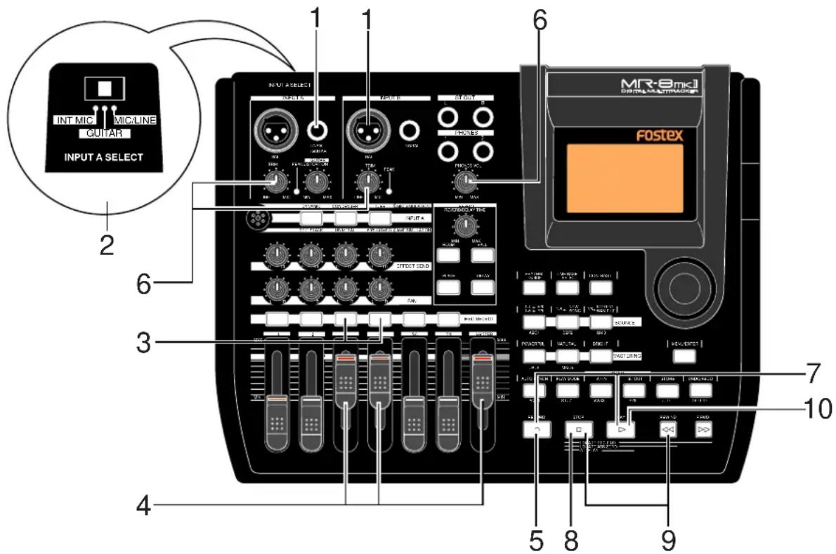 FOSTEX MR-8mkII - 2つのトラックに同時録音 - 1
