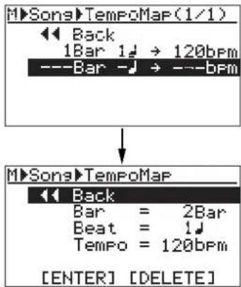 FOSTEX MR-8mkII - テンポテTempo Map）の設定の設定 - 5