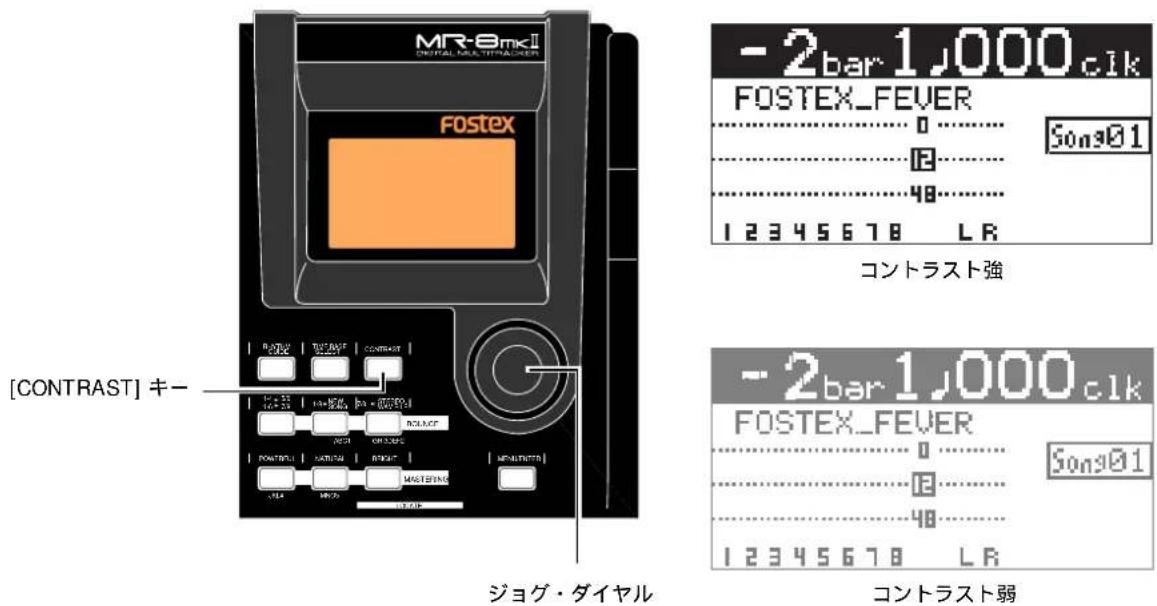 FOSTEX MR-8mkII - ディスプレイのコントラスト調整ディスプレイのコントラスト - 1
