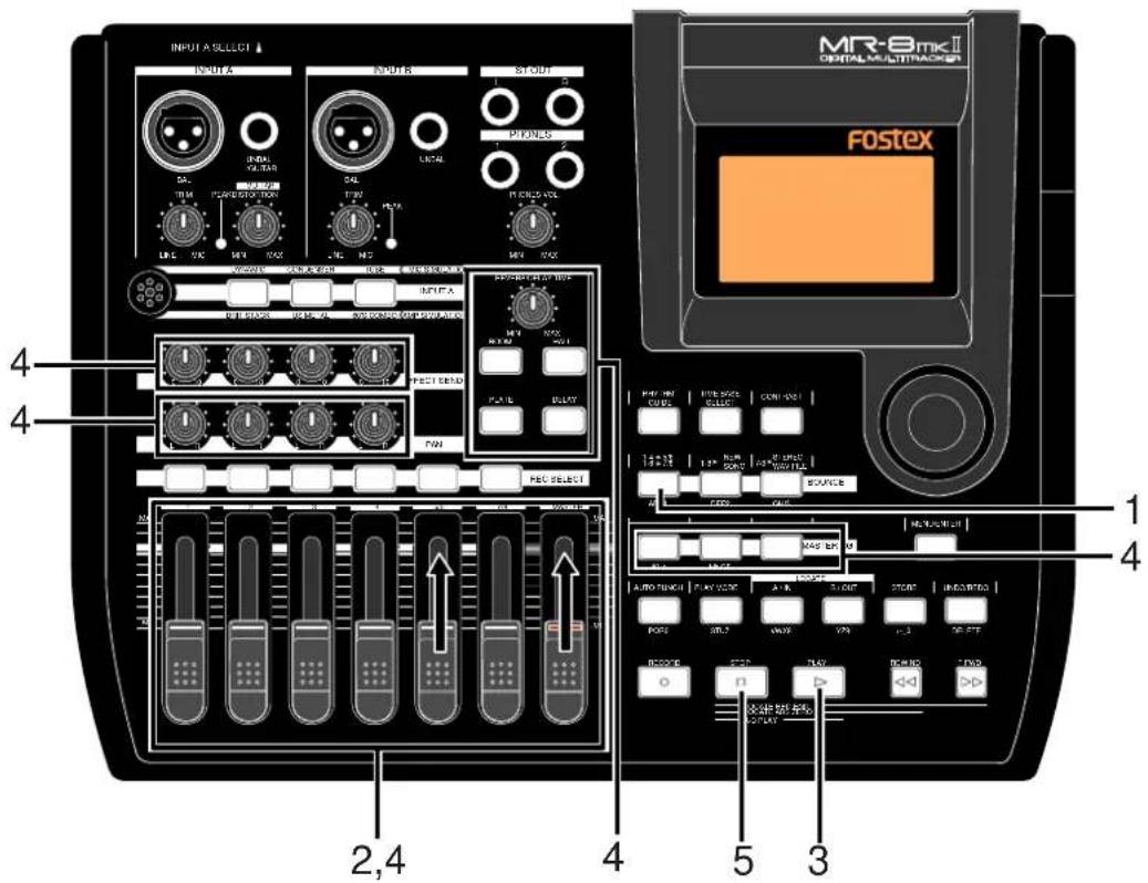 FOSTEX MR-8mkII - バウンスのリハーサル - 1