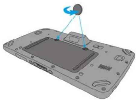 Unitech TB128 - Inserting a SD/SIM Card - 1