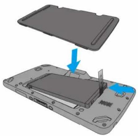 Unitech TB128 - SD/SIM カードの取り外し - 1