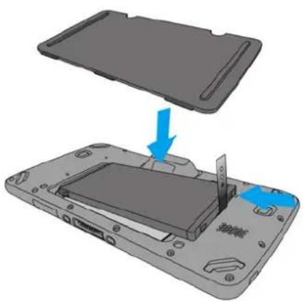 Unitech TB128 - Installing the Battery - 2