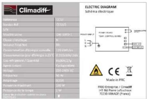 CLIMADIFF CC28F - TECHNICAL DATA - 1