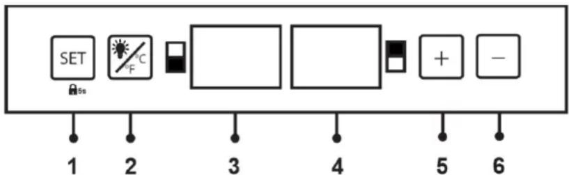 CLIMADIFF CEPAGE52DZF - Dual zone cellar control panel: CEPAGE33DZ - CEPAGE52DZF - CEPAGE108DZ - CEPAGE33DZ-UK - CEPAGE52DZF-UK - CEPAGE108DZ-UK - 1