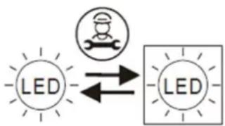 CLIMADIFF CEPAGE52DZF - Vervanging van de verlichtingslamp - 1