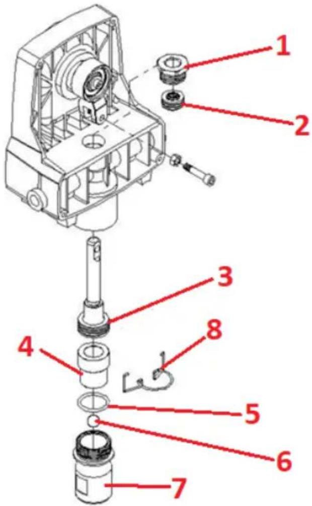 MSW ES-1010 - A szívókészülék tömítéseinek cseréje - 1
