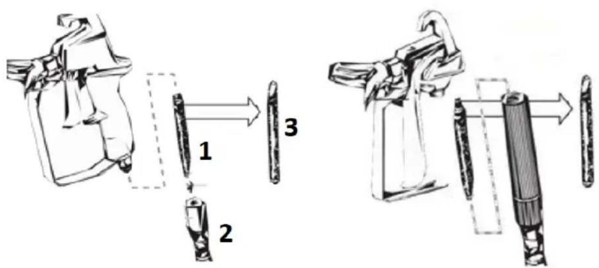 MSW ES-1010 - Pulizia del filtro della pistola a spruzzo - 1