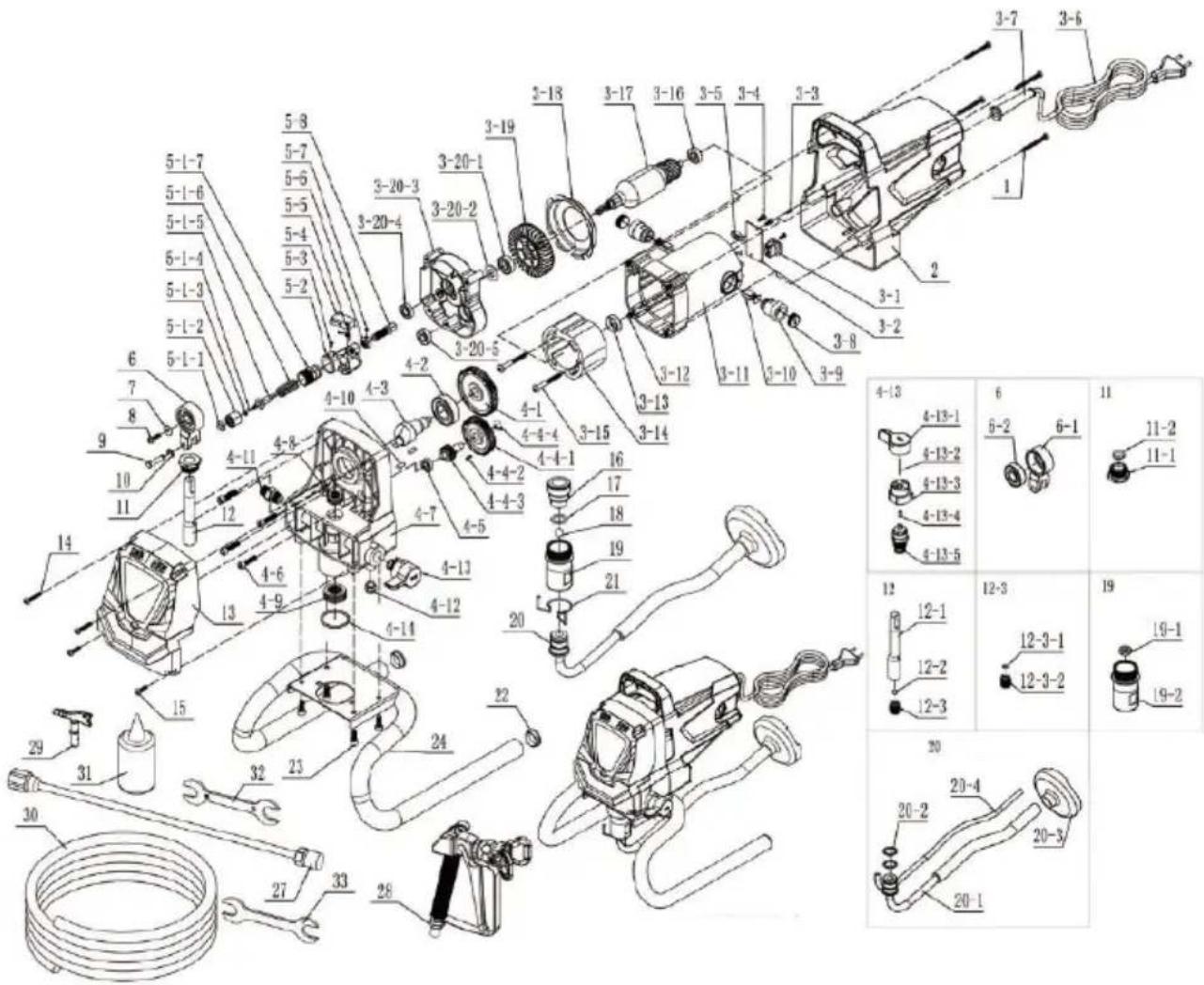 MSW ES-1010 - Esploso: - 1