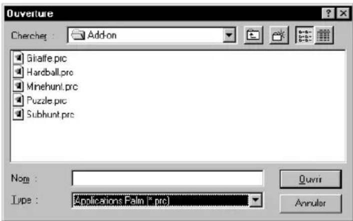 PALM m505 - Pour installer un logiciel tiers sur votre ordinateur de poche à l'aide d'un ordinateur Windows : - 2
