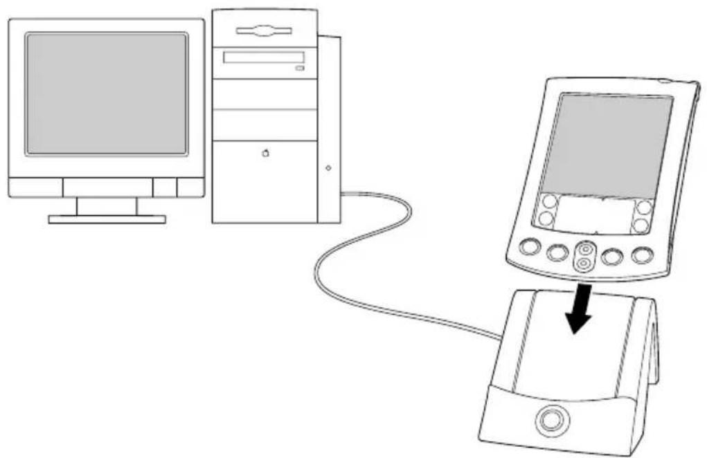 PALM m505 - Pour exécuter une HotSync locale sur un Macintosh : - 1