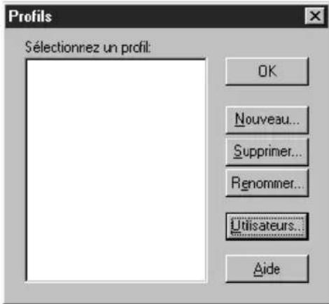 PALM m505 - Pour créer un profil utilisateur sur un ordinateur Windows : - 1