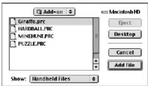 PALM m505 - Pour installer un logiciel tiers sur votre ordinateur de poche à l'aide d'un Macintosh : - 2