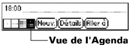 PALM m505 - Pour afficher la vue de l'Agenda : - 1