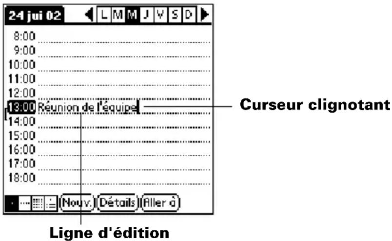 PALM m505 - Modification d'un enregistrement - 1
