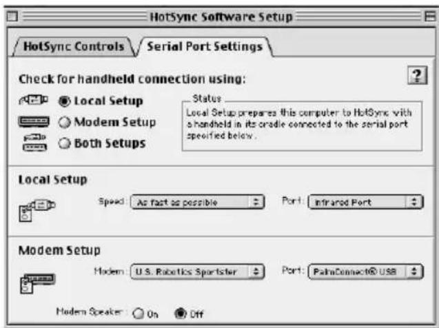 PALM m505 - Pour configurer HotSync Manager pour communiquer par infrarouge sur un Macintosh : - 1