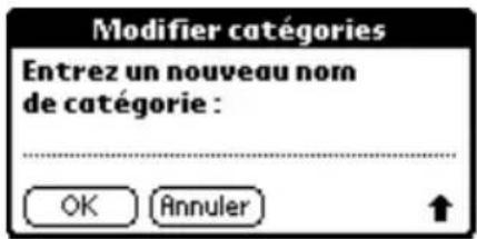 PALM m505 - Pour définir une nouvelle catégorie : - 3
