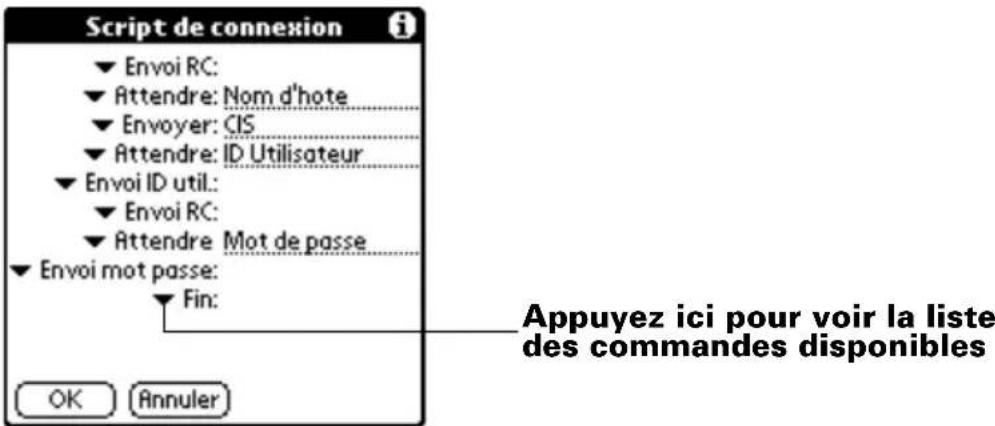 PALM m505 - Scripts de connexion - 1