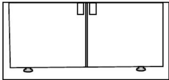 GRUNDIG GSBS5100 - Adjustment of the feet - 1