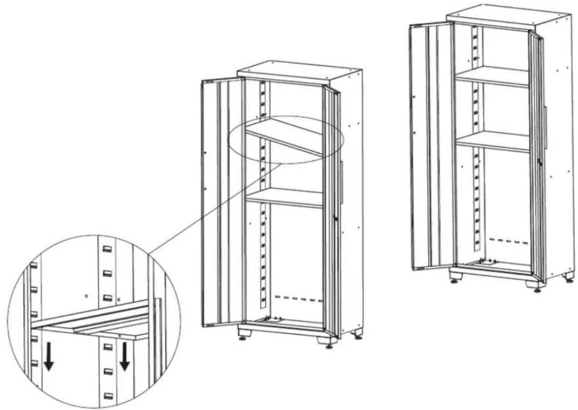 MSW GTC-200G - Installing the Shelves - 1