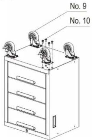 MSW GTC-200G - Casters Assembly - 1