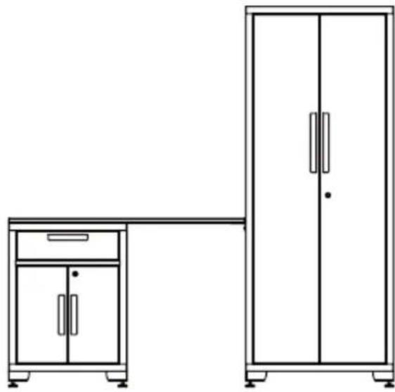 MSW GTC-200G - Het werkblad installeren - 3