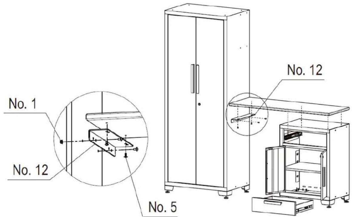MSW GTC-100L - Montaż blatu roboczego - 2
