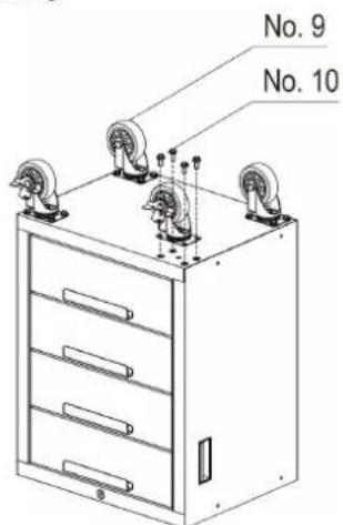 MSW GTC-100L - Montering av hjul - 1