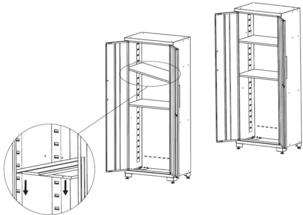 MSW GTC-100L - Einbau der Regale - 1