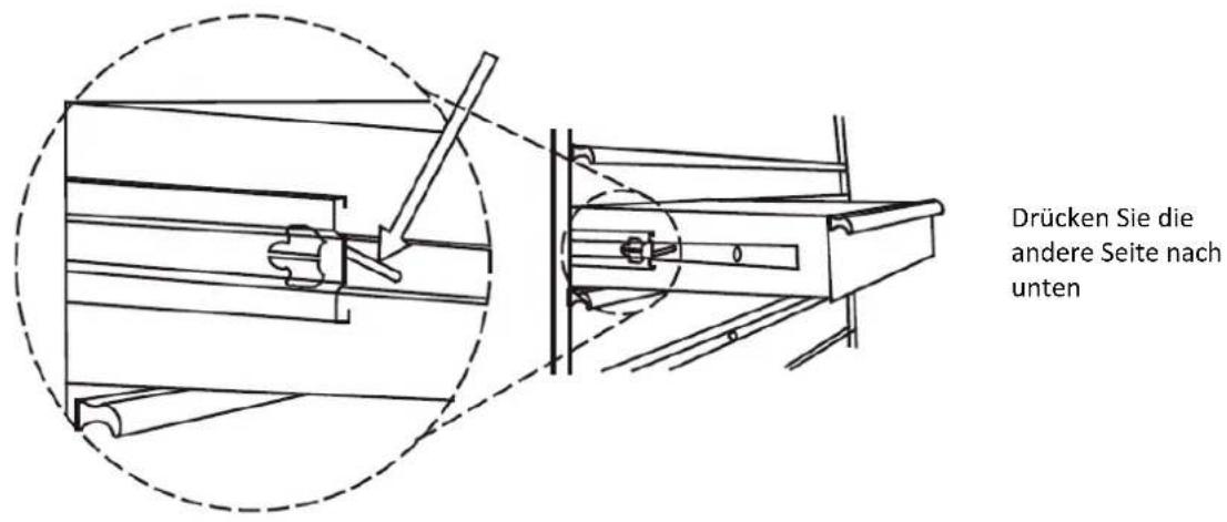 MSW GTC-100L - Ausbau der Schublade - 2