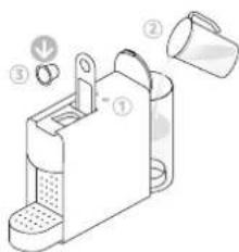 KRUPS Nespresso Essenza Mini XN110B - Mennyiségek programozása/Programování objemu vody - 1