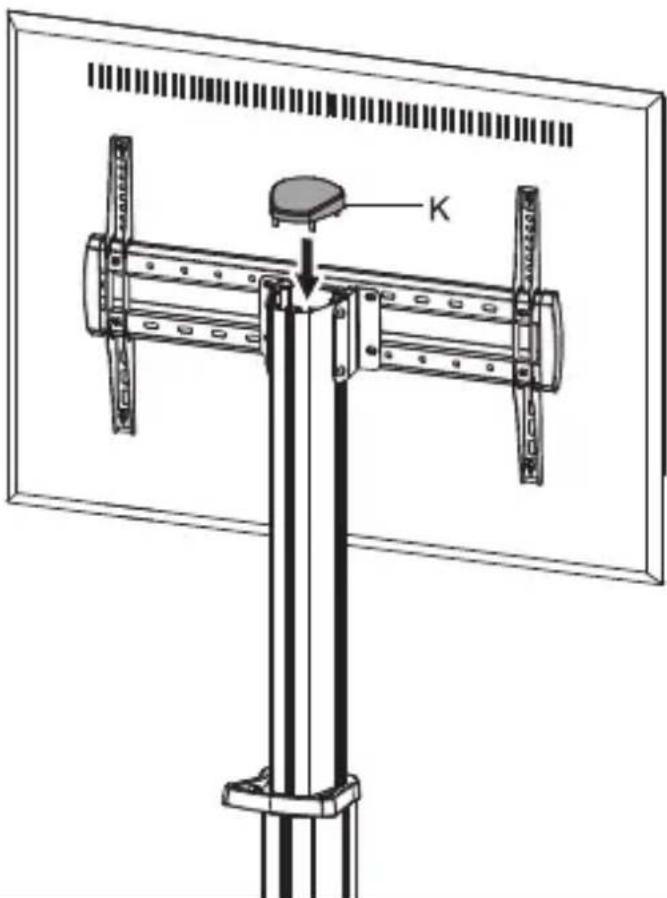 Deltaco ARM-0452 - TV/DISPLAY FLOOR STAND WITH WHEELS - 45