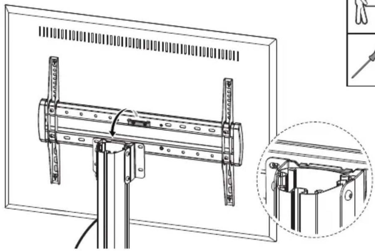 Deltaco ARM-0452 - TV/DISPLAY FLOOR STAND WITH WHEELS - 42