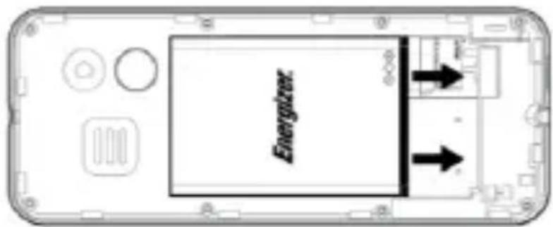 ENERGIZER E4 - Installez la carte SIM et la batterie - 3