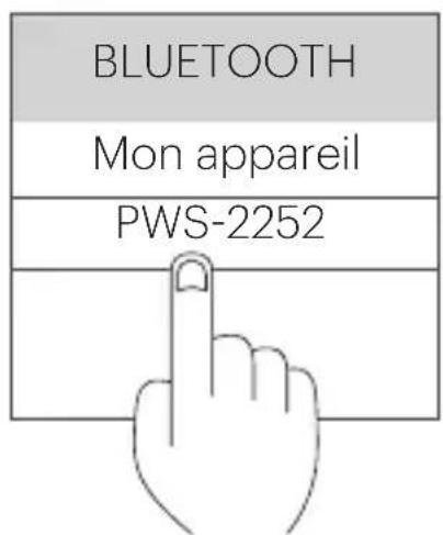 BLUETOOTH Mon appareil PWS-2252
