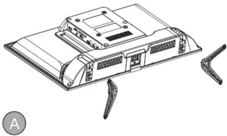 Krüger&Matz KM0232-T4 - Base stand assembly instruction - 1